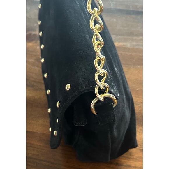 ⭐️Talbots Leather Suede Gold‎ Hardware Classic Women's Handbag Purse Bag Vintage - Picture 5 of 9